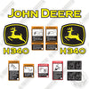 Image of Fits John Deere H340 Decal Kit Front End Tractor Loader