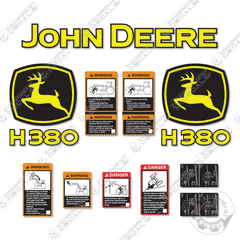 Fits John Deere H380 Decal Kit Loader Attachment