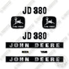 Image of John Deere JD380 Decal Kit Forklift- Aftermarket Kit