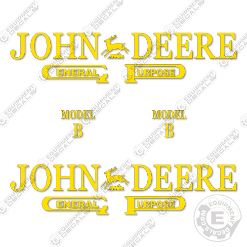 Fits John Deere Model B Decal Kit Tractor