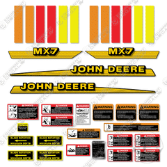 Fits John Deere MX7 Decal Kit Rotary Cutter
