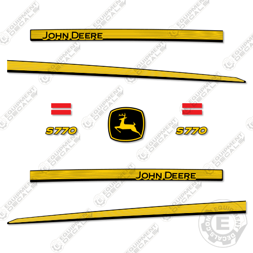 Fits John Deere S770 Decal Kit Combine