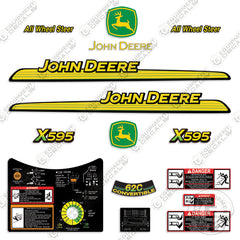 John Deere X595 Decal Kit Mower