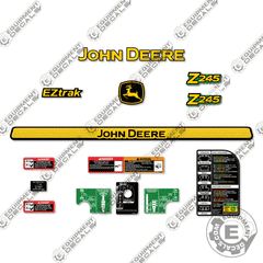 Fits John Deere Z245 Decal Kit Mower