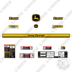 Fits John Deere Z535R Decal Kit Mower