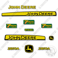 John Deere Z810A Decal Kit Riding Mower