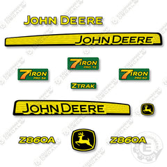 John Deere Z860A Decal Kit Riding Mower