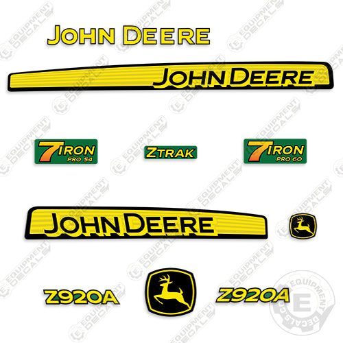 John Deere Z920A Decal Kit Riding Mower