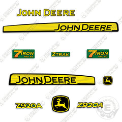 John Deere Z920A Decal Kit Riding Mower