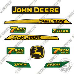 Fits John Deere Z920M Decal Kit Riding Mower