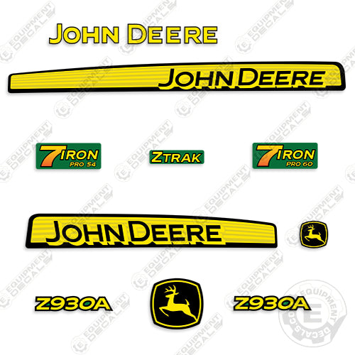 John Deere Z930A Decal Kit Riding Mower