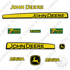 Fits John Deere Z960A Decal Kit Riding Mower