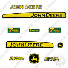 John Deere Z970A Decal Kit Riding Mower