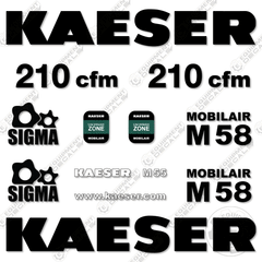Fits Kaeser M58 Decal Kit Compressor