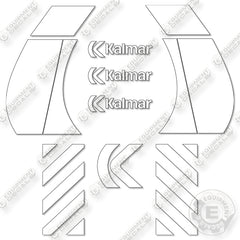 Kalmar DCE150 Decal Kit Forklift  - Aftermarket Kit