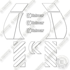 Kalmar DCE160 Decal Kit Forklift  - Aftermarket Kit