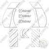 Image of Kalmar DCE160 Decal Kit Forklift  - Aftermarket Kit