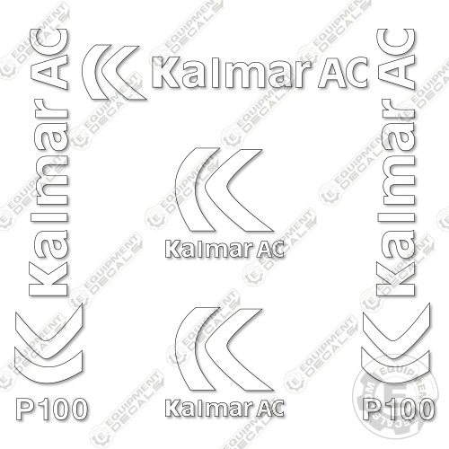 Fits Kalmar P100CX Forklift Decal Kit