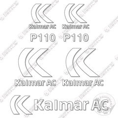 Fits Kalmar P110CX Forklift Decal Kit