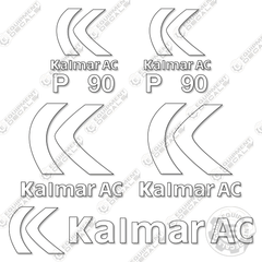Fits Kalmar P90CX Forklift Decal Kit