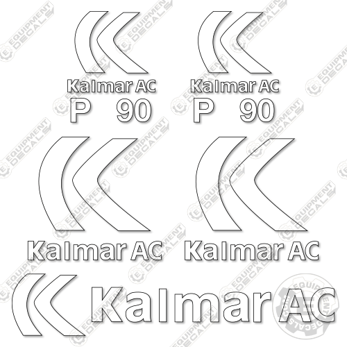 Fits Kalmar P90CX Forklift Decal Kit – Equipment Decals