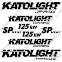 Fits Katolight 125kw Decal Kit Generator