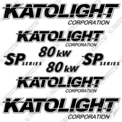 Fits Katolight 80kw Decal Kit Generator