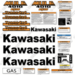 Fits Mule 4010 Decal Kit Utility Vehicle (Orange)