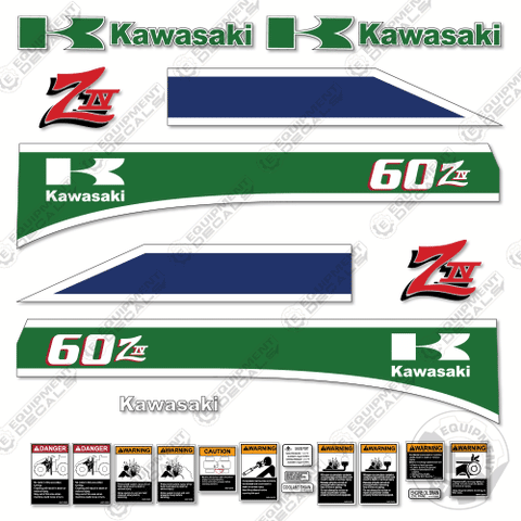 Fits Kawasaki 60ZIV Decal Kit Wheel Loader