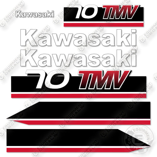 Fits Kawasaki 70TMV-2 Decal Kit Tool Carrier