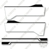 Image of Kawasaki Mule Pro Mx EPS  Decal Kit UTV - White  - Aftermarket Kit
