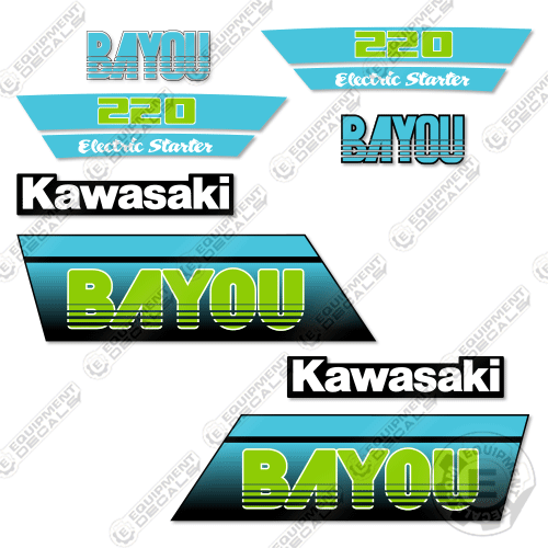 Fits Kawasaki Bayou 220 Decal Kit ATV