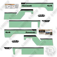 Kawasaki Mule Diesel 4x4 PRO FXT Decal Kit UTV -Custom Taxi Light Green- Aftermarket Kit