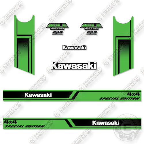 Kawasaki Mule 4010 4x4 Special Edition Decal Kit UTV - Aftermarket Kit