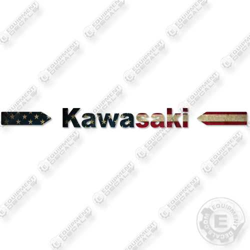 Fits Kawasaki Mule Custom Tailgate American Flag