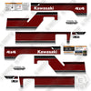 Image of Fits Kawasaki Mule Pro FXT LE 2023 Decal Kit UTV -RED!