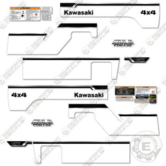 Fits Mule Pro FXT Decal Kit 4x4 Utility Vehicle - White Version