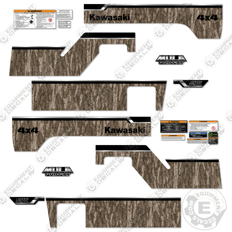 Fits Mule Pro FXT Decal Kit 4x4 Utility Vehicle - Camo Version ...