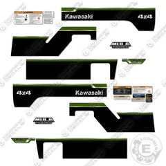 Fits Mule Pro FXT Decal Kit 4x4 Utility Vehicle - Green Version