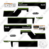 Image of Fits Mule Pro FXT Decal Kit 4x4 Utility Vehicle - Green Version