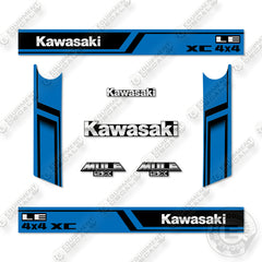 Kawasaki Mule SX 4X4 XC LE Decal Kit UTV - Blue - Aftermarket Kit