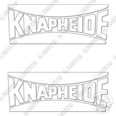 Fits Knapheide Decal Kit Flatbed Replacement Stickers