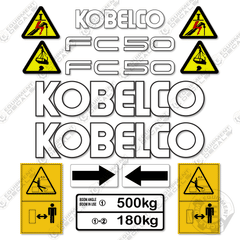 Fits Kobelco FC50 Decal Kit Mini Crane