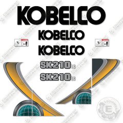 Fits Kobelco SK210LC-10 Decal Kit Excavator