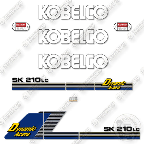 Fits Kobelco SK210LC Decal Kit boom - CUSTOM WHITE!