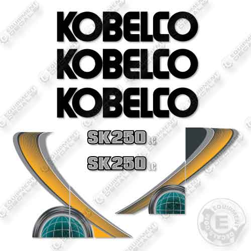 Fits Kobelco SK250LC-10 Decal Kit Excavator