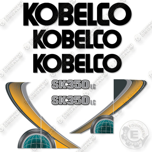Fits Kobelco SK350LC Decal Kit Excavator
