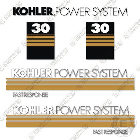 Fits Kohler Power System 30 Decal Kit Generator