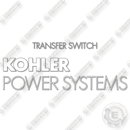 Kohler Transfer Switch Decal Kit Generator- Aftermarket Kit