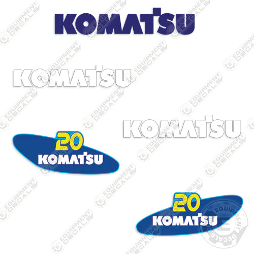 Fits Komatsu 20 Forklift Decal Kit